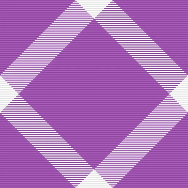 Паттерсовая Текстура Векторная Ткань Проверка Фона Тартан Клетка Фиолетовых Белых — стоковый вектор