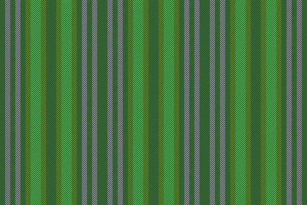 Linien Vektor Textil Nahtloser Streifenstoff Texturmuster Hintergrund Vertikal Grünen Und — Stockvektor