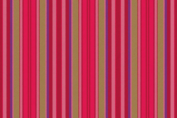線のテクスチャの背景 ファブリックストライプテキスタイル 赤と青の色のシームレスなパターン垂直ベクトル — ストックベクタ