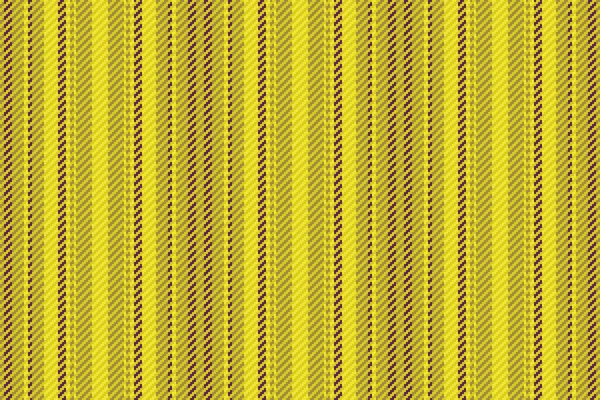 Ткань Бесшовного Рисунка Текстурные Линии Текстиля Вертикальная Векторная Полоса Желтом — стоковый вектор