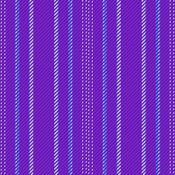 縦型の生地パターン シームレスな繊維をストライプ 紫色と青のベクトル背景のテクスチャライン — ストックベクタ