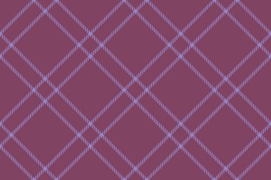 Tekstil tartan vektörü. Arkaplan dokusu pürüzsüz. Ekose kumaş desenini morumsu ve çivit renginde kontrol et.