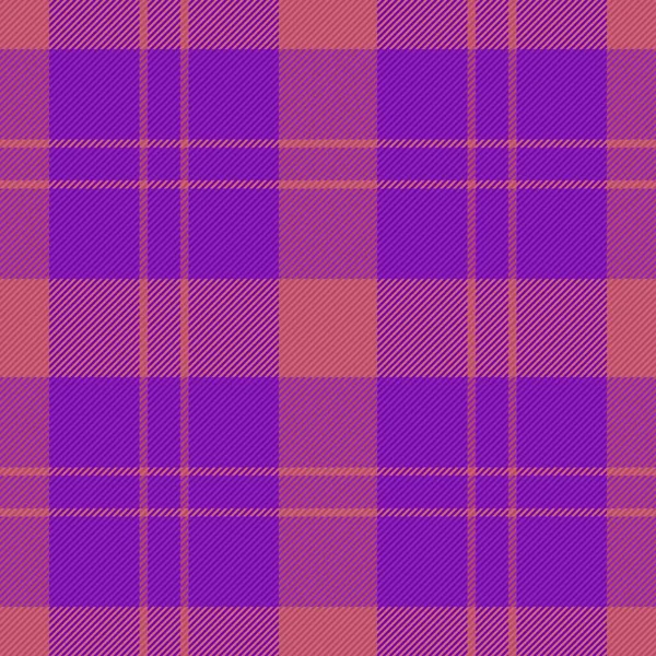 Check Pattern Tartan Fabric Vector Plaid Seamless Texture Textile Background — Stock Vector