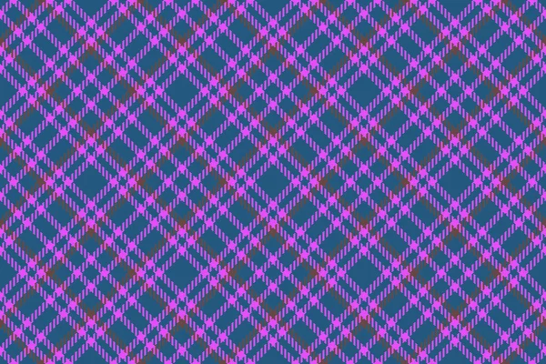 Schottenkarierte Textur Nahtloses Karomuster Textil Vektor Hintergrund Blauen Und Roten — Stockvektor