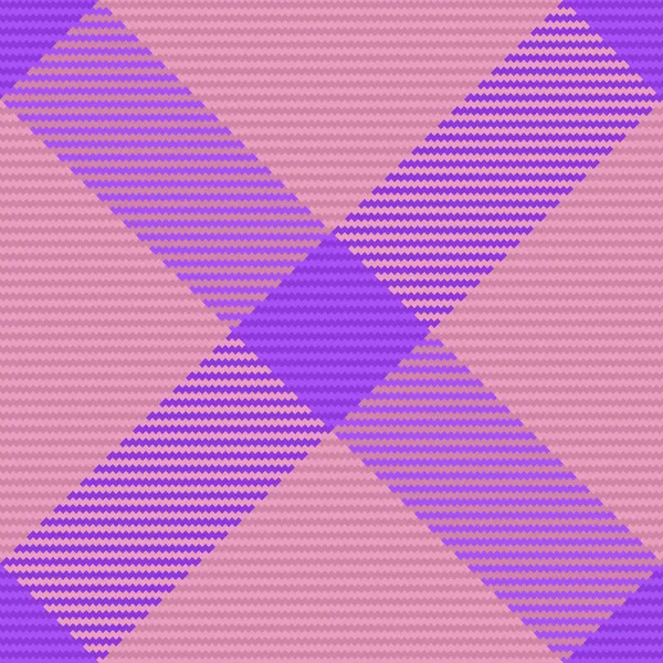 Перевірка Тканин Тартана Текстильна Структура Фону Векторні Безшовні Орнаменти Рожевих — стоковий вектор