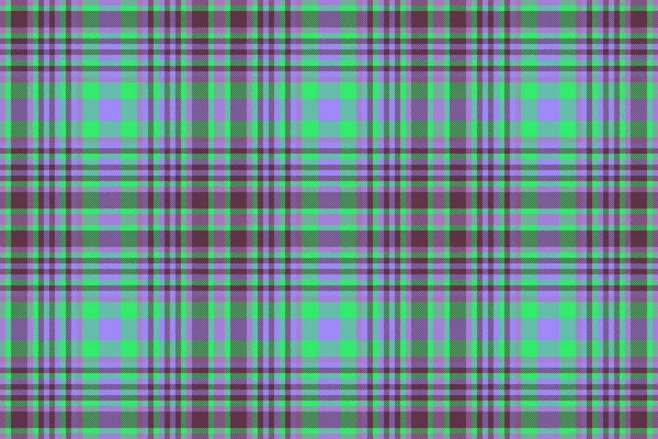 Background Pattern Textile Vector Check Fabric Seamless Tartan Plaid Texture — Stock Vector