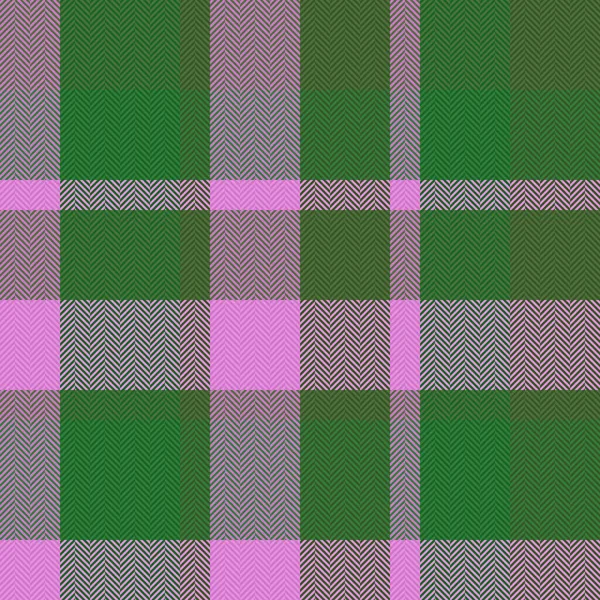 Texture Check Plaid Pattern Vector Seamless Tartan Textile Fabric Background — Stock Vector