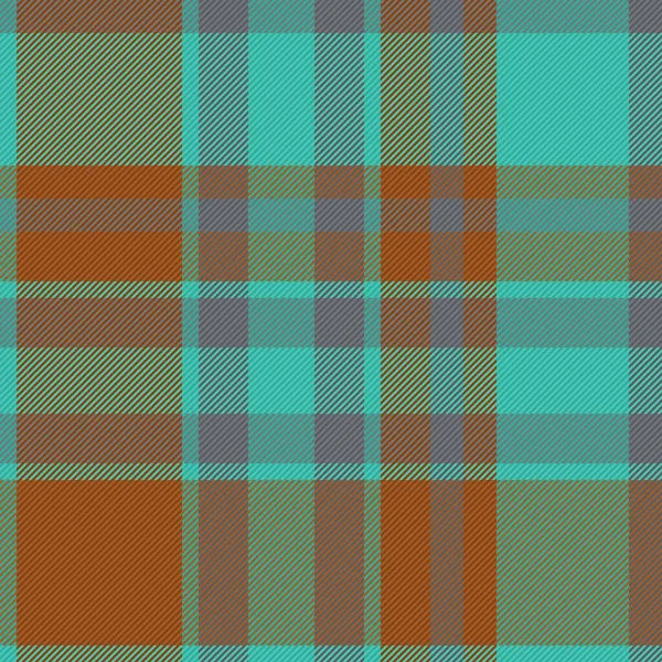 Fabric Tartan Check Background Seamless Vector Plaid Pattern Textile Texture — Stock Vector