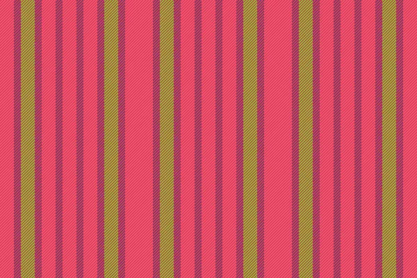 Nahtlose Linien Textil Textur Vertikal Streifenvektormuster Hintergrund Roten Und Grünen — Stockvektor