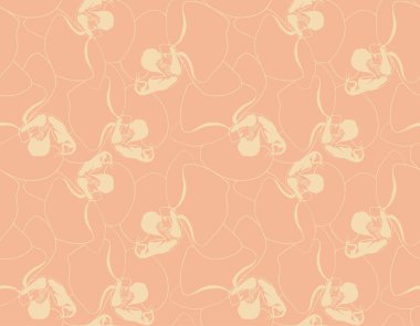 Floral pattern seamless background. Foliage and flower wallpaper design of nature. Vector illustration.