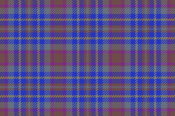 Pattern Seamless Check Textile Texture Plaid Background Tartan Vector Fabric — Stock Vector