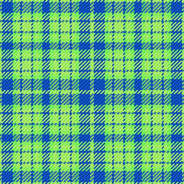 Fabric Plaid Seamless Tartan Vector Pattern Background Textile Check Texture — Stock Vector