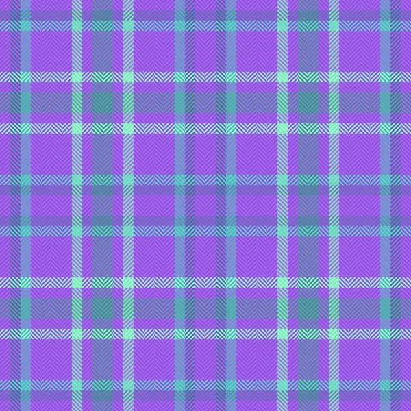 Plaid Pattern Tartan Seamless Textile Background Texture Check Fabric Vector — Stock Vector