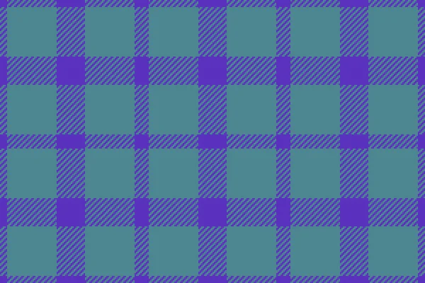 Tartan tekstiline bak. Kalıp vektör kumaşı. Ekose desenli arkaplan Cyan ve indigo renklerinde.