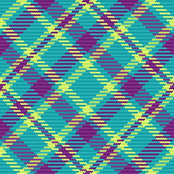 Pattern Fabric Seamless Texture Tartan Check Background Plaid Vector Textile — Stock Vector