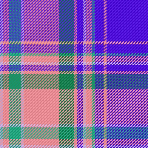 Fabric Background Vector Plaid Seamless Texture Pattern Tartan Check Textile — Stock Vector