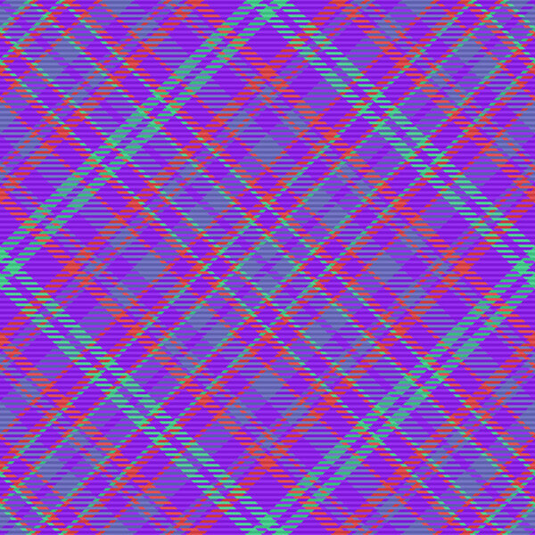 Seamless pattern background. Vector fabric textile. Check tartan plaid texture in blue and red colors.