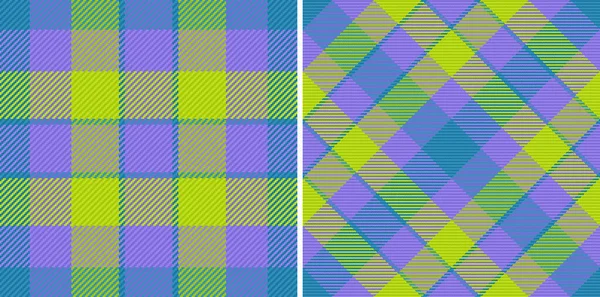 Vzorek Pozadí Tkaniny Zkontrolujte Vektorové Kostky Textura Textilní Tartan Bezešvé — Stockový vektor