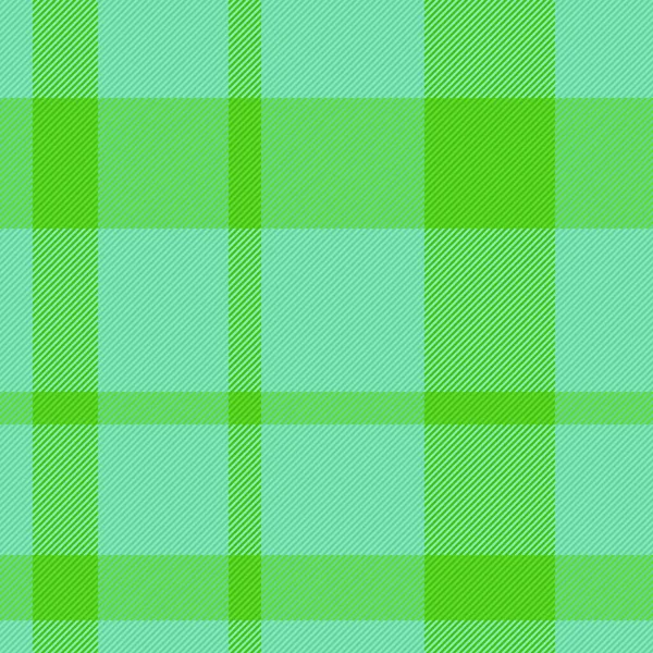 Tyg Rutig Tartan Sömlös Textilkontroll Bakgrund Textur Mönster Vektor Gröna — Stock vektor