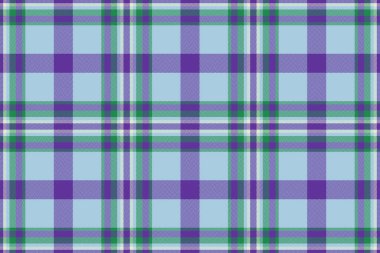Örnek arka plan kumaşı. Ekose ekoseli kumaş. Mor ve açık renkli kumaş tartan denetimi.