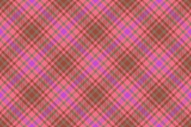 Özgeçmiş kontrolü. Tekstil ekose kumaş. Kırmızı ve turuncu renklerde kusursuz vektör dokusu deseni.