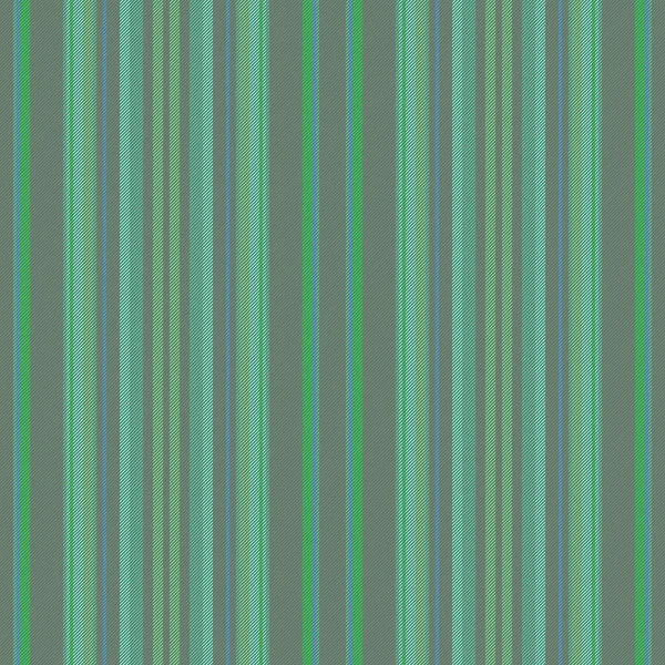 纹理条纹矢量 无缝面料线 彩色和绿色的垂直背景图织物 — 图库矢量图片
