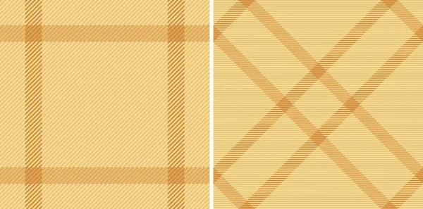Vector Check Fabric Plaid Textile Background Tartan Seamless Texture Pattern — Stock Vector