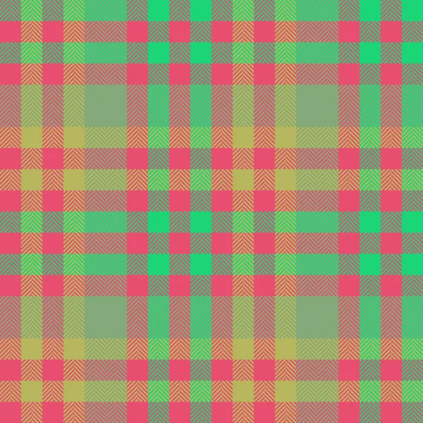 Vector Pattern Seamless Texture Textile Check Plaid Tartan Background Fabric — Stock Vector