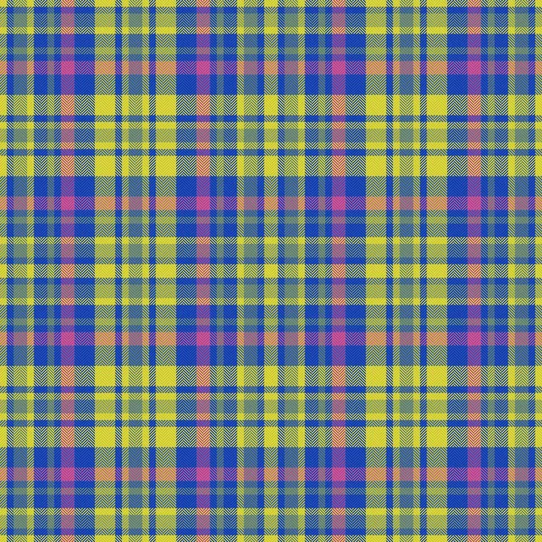 Pattern Seamless Background Check Textile Texture Tartan Fabric Plaid Vector — Stock Vector