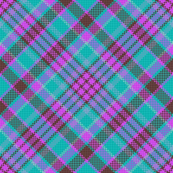 Tartan Carreaux Sans Couture Vérifiez Texture Vecteur Motif Tissu Fond — Image vectorielle