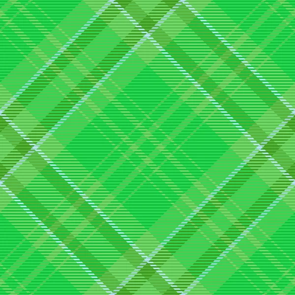Ткань Заднего Плана Бесшовная Векторная Клетка Проверьте Текстуру Тартана Зелеными — стоковый вектор