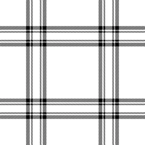 黑白相间的无缝图案 检查面料质地 矢量纺织品印花设计 — 图库矢量图片