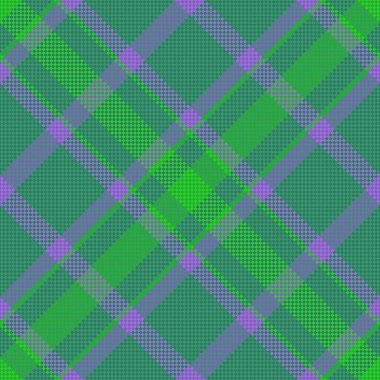 Tartan sabıka kaydı. Tekstil vektör modeli. Ekose desenli kumaş. Yeşil ve turkuaz renklerde..