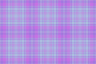 Ekose vektör tartan. Kusursuz bir geçmiş kontrolü. Mor ve açık renkli kumaş deseni.