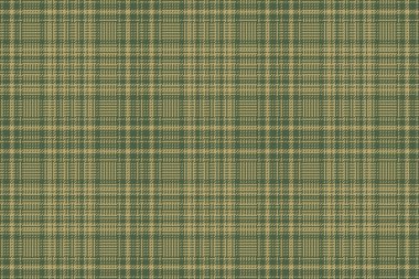 Tekstil dokusu kumaşı. Örüntüsüz vektör. Tartan arkaplan kontrolü pastel ve sarı renkler.