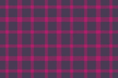 Ekoseyi kontrol et. Tekstil dokusu kumaşı. Pastel ve morumsu renklerde desensiz tartan arkaplan.