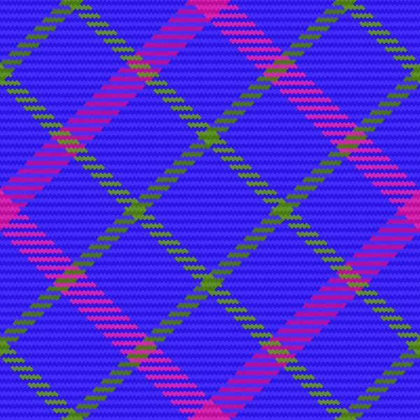 Схема Векторної Пластики Текстурна Тканина Безшовна Тартанське Ткацьке Тло Фіолетовим — стоковий вектор