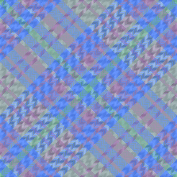 Vector Seamless Plaid Check Tartan Pattern Texture Fabric Textile Background — Stock Vector