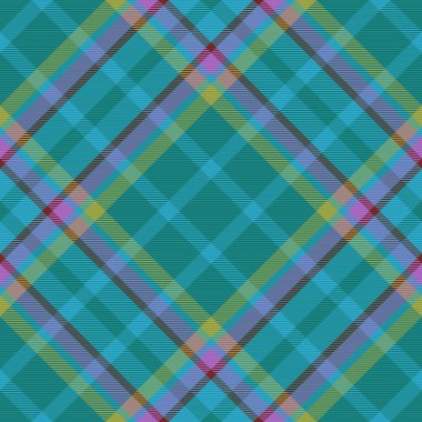 Ekose desenli doku. Arka planda pürüzsüz kumaş. Kireç ve mor renkli vektör kumaş denetimi.