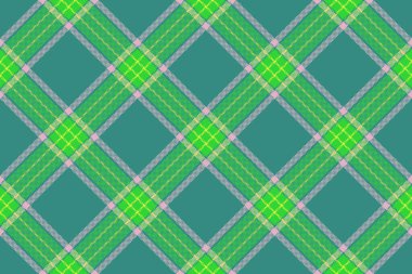 Ekoseli tartan. Tekstil deseni. Vektör arkaplan kumaşı ışık ve cyan renklerinde pürüzsüz.