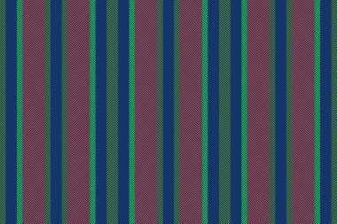 Dikey çizgiler. Tekstil doku vektörü. Desen kumaş pürüzsüz arkaplan mavi ve yeşil renklerde.