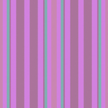 Çizgili arka plan dikey. Vektör dokusu tekstil. Şablon kumaş çizgileri pembe ve kırmızı renklerde pürüzsüz.