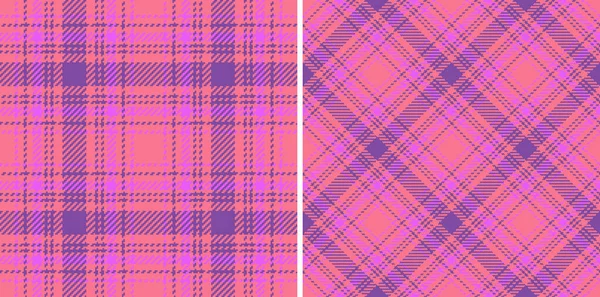 Stock vector Check pattern texture. Tartan fabric seamless. Vector background textile plaid in set.