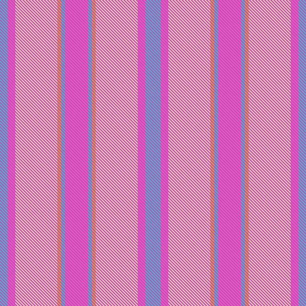 Vertikaler Vektorstreifen Textur Textilgewebe Nahtlose Linien Muster Hintergrund Rosa Und — Stockvektor