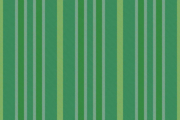 Textuur Stof Vector Patroonstreep Textiel Lijnen Achtergrond Naadloos Verticaal Groene — Stockvector