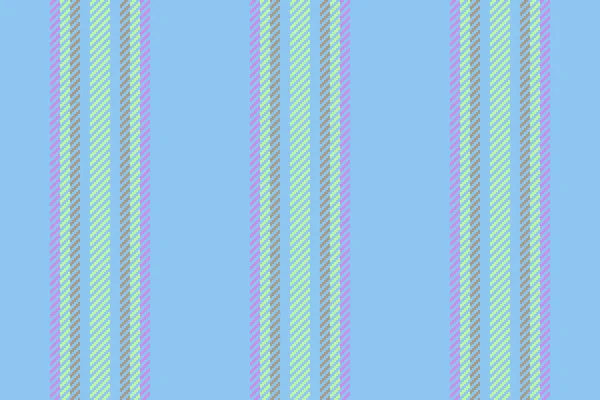 Lijnen Achtergrond Patroon Verticale Textieltextuur Naadloze Stof Vector Streep Blauwe — Stockvector