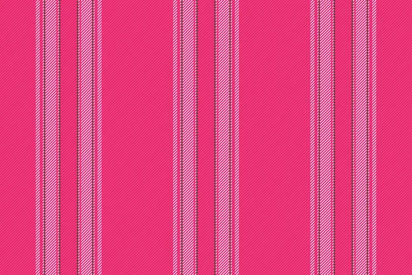 Naadloos Textiel Streep Verticale Textuur Vector Achtergrond Lijnen Patroon Rode — Stockvector