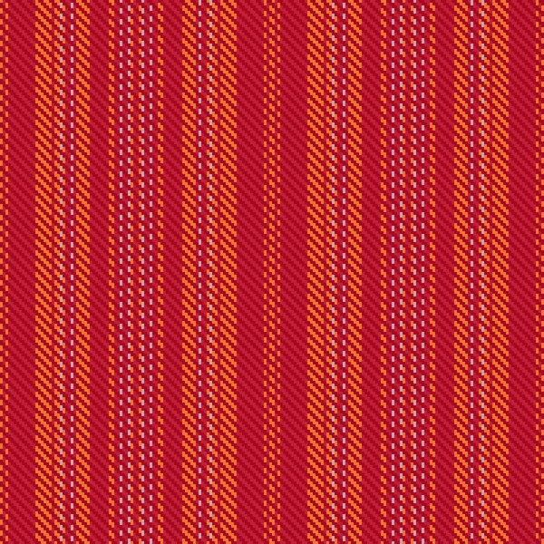 ファブリックベクトルライン 繊維垂直シームレス 赤とパステルカラーのテクスチャストライプパターンの背景 — ストックベクタ