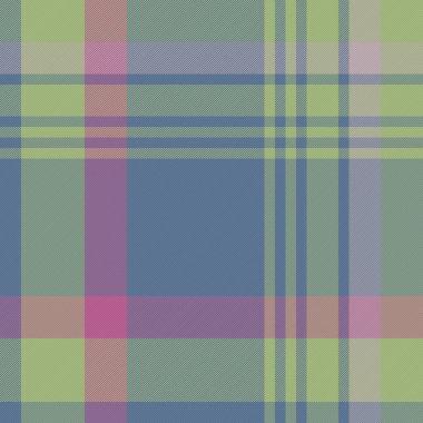 Ekose kumaş pürüzsüz. Tekstil kontrol kumaşı. Eflatun ve mavi renklerde arkaplan tartan desen vektörü.