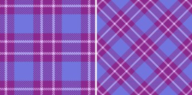 Kumaş tartan vektörü. Dokusunu kontrol et. Desen arkaplan tekstil ekoseli sette.